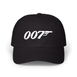 007 Minimal Embroidery Baseball Cap Black Adjustable Cotton Dad Hat Streetwear Spy Style Casual Unisex Cap