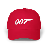 007 Minimal Embroidery Baseball Cap Black Adjustable Cotton Dad Hat Streetwear Spy Style Casual Unisex Cap