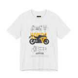 Honda CBR Superbike Blueprint Racing Motorcycle Graphic Tee Sport Bike Track Design T Shirt For Riders Speed Lovers Motorsport Streetwear Gift
