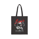 Brave Warrior Roman Gladiator Graphic Cotton Canvas Tote Bag Bold Motivational Streetwear Eco Friendly Reusable Shopping Bag