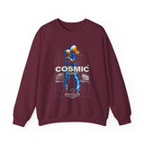 Cosmic Catalyst Unisex Heavy Blend Crewneck Sweatshirt Futuristic Sci Fi Space Astronaut Graphic Pullover Cyberpunk Streetwear Bold Galaxy Design Alpha Mindset Fashion