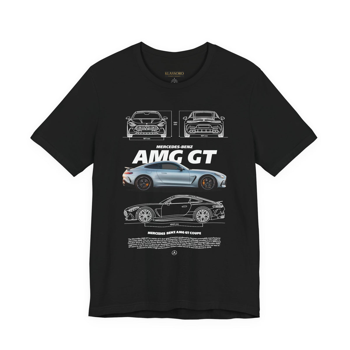 Silver Grand Tourer Coupe Artwork Unisex Heavy Cotton Tee High Performance Inspired Streetwear Graphic Shirt For Car Lovers And Modern Automotive Art Fans