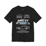 Silver Grand Tourer Coupe Artwork Unisex Heavy Cotton Tee High Performance Inspired Streetwear Graphic Shirt For Car Lovers And Modern Automotive Art Fans