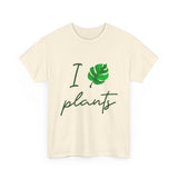 I Love Plants Unisex Heavy Cotton Tee Eco Friendly Botanical Leaf Nature Lover Green Gardening T Shirt Sustainable Plant Parent Gift For Gardeners