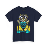 Breaking Bad Toxic Genius Neon Gas Mask Skull Unisex Heavy Cotton Tee Bold Streetwear Graphic T-Shirt For Rebels Artists And Visionaries With Cyberpunk Science Aesthetic