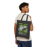 Money Power Cotton Canvas Tote Bag Neon Dollar Stack Hustle Mindset Streetwear Motivational Eco Shopping Bag