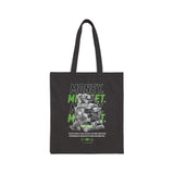 Money Mindset Cotton Canvas Tote Bag Eco Friendly Reusable Shopping Bag Hustle Grind Wealth Entrepreneur Motivational Streetwear Bold Artistic Fashion Accessory