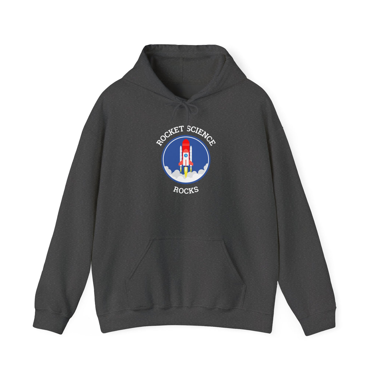 Rocket Science Rocks Hoodie Unisex Heavy Blend Sweatshirt Space Exploration STEM Education Astronomy Science Gift Nerd Geek Astronaut Graphic Pullover