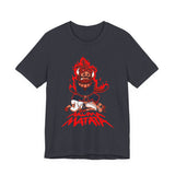 Akuma Matata Graphic T Shirt Fiery Demon Anime Style Streetwear Unisex Oversized Aesthetic Statement Tee