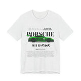 Porsche 911 Green Monster Racing Car Graphic Unisex Heavy Cotton Tee High Performance Speed Machine Streetwear Shirt for Car Enthusiasts