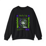 Stalked By Spectator Cyberpunk Anime Glitch Unisex Heavy Blend Crewneck Sweatshirt Japanese Streetwear Pullover