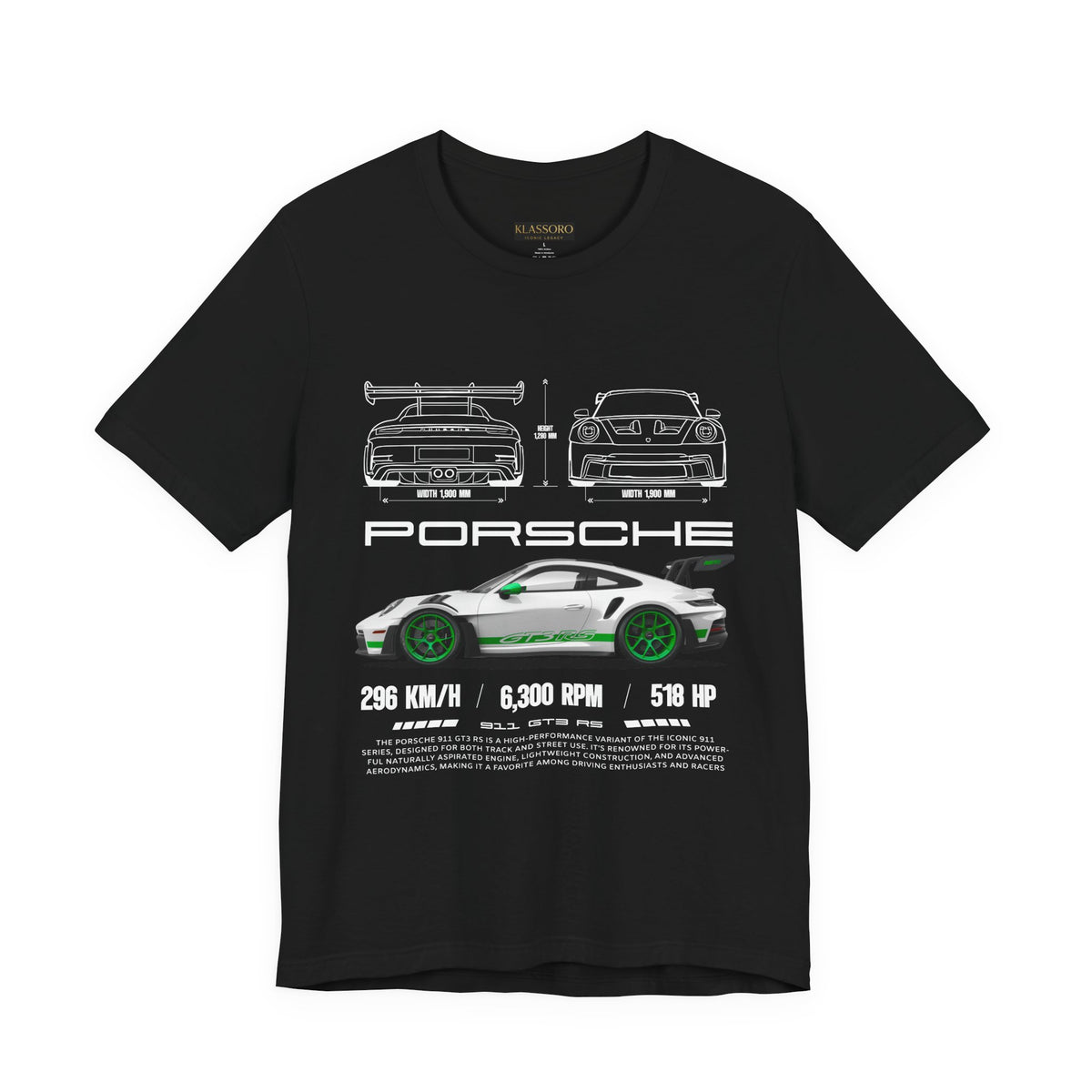 GT3 RS Inspired Performance Car Art Unisex Heavy Cotton Tee High Speed Racing Streetwear Graphic Premium Motorsport Enthusiast Gift Shirt