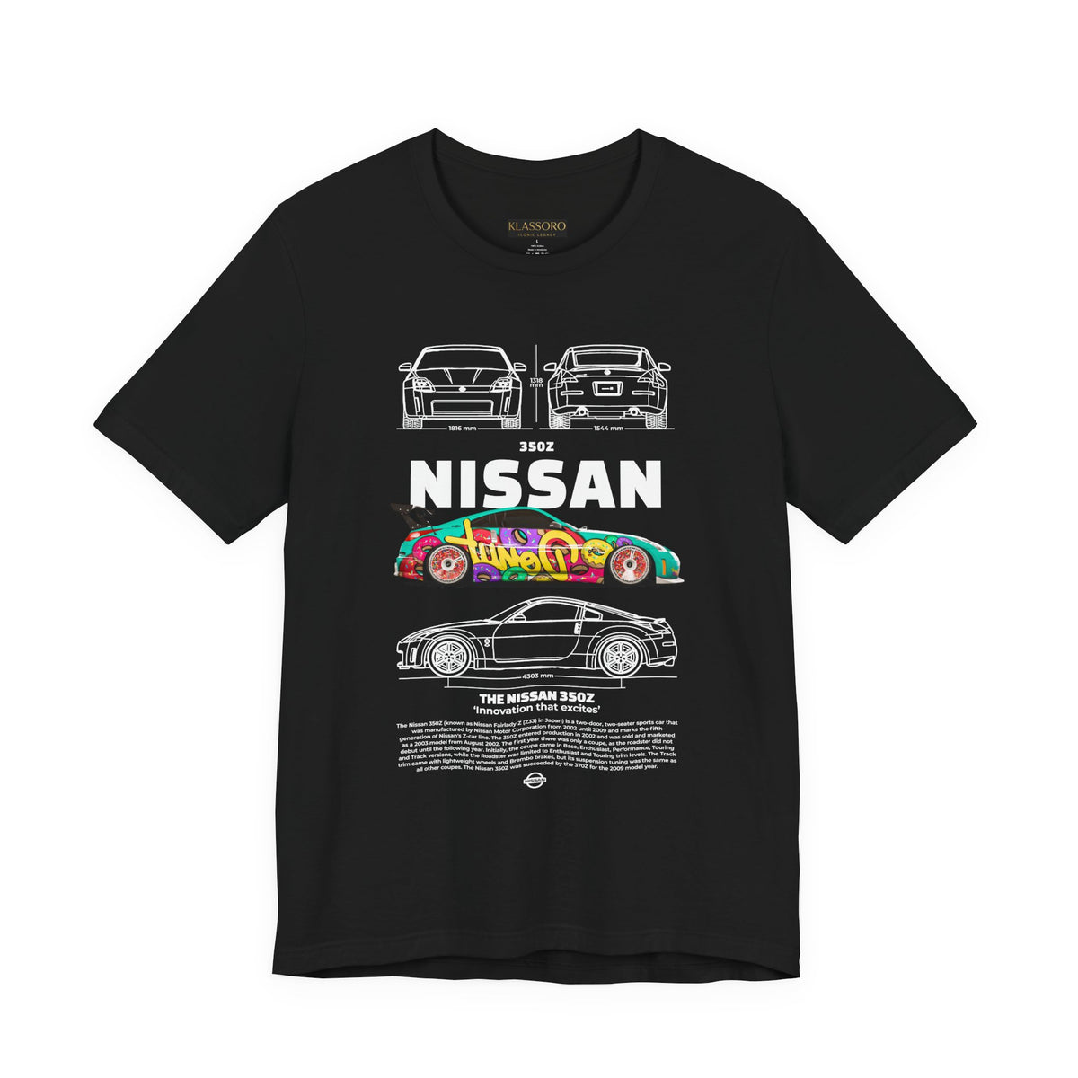 Nissan 240Z Illustrated Tee Donut Drift Car Inspired Graphic T Shirt Street Racing Art Tee JDM Style Automotive Streetwear Unisex Shirt for Car Lovers Drift Fans Racing Culture Outfit