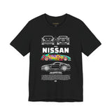 Nissan 240Z Illustrated Tee Donut Drift Car Inspired Graphic T Shirt Street Racing Art Tee JDM Style Automotive Streetwear Unisex Shirt for Car Lovers Drift Fans Racing Culture Outfit