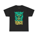 The Watcher Owl All Seeing Wisdom Unisex Heavy Cotton Tee Futuristic Mystic Streetwear T Shirt With Geometric Owl Symbol Neon Glow Artistic Design For Thinkers Visionaries And Night Owls