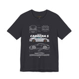 European Performance Sports Car Inspired Graphic T Shirt Classic Rear Engine Coupe Style Automotive Art Racing Streetwear Unisex Tee High Speed Luxury Car Culture Design Shirt for Auto Enthusiasts