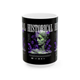 Historical Greek Roman Statue Art Print Ceramic Mug Unisex Premium Coffee Tea Cup With Classical Aesthetic Design