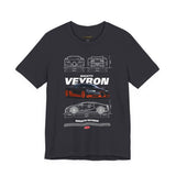 Bugatti Veyron Inspired Illustrated Hypercar Graphic T Shirt Ultimate Luxury Performance Supercar Automotive Streetwear Elite Speed Lifestyle Gift For Exotic Car Enthusiasts