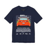 Legendary Orange Street Machine Rear View Unisex Heavy Cotton Tee Powerful JDM Inspired Car Art Graphic Shirt for Collectors and Gearheads
