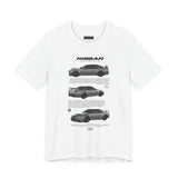 Japanese Performance Skyline Style Coupe Unisex Streetwear Tee High Speed Racing Car Graphic Shirt JDM Culture Drift Inspired Automotive Art Design Urban Fashion For Car Lovers