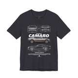 Iconic High Performance Muscle Car Blueprint Art Unisex Heavy Cotton Tee Premium Streetwear For Car Lovers Gearheads Collectors And Everyday Style