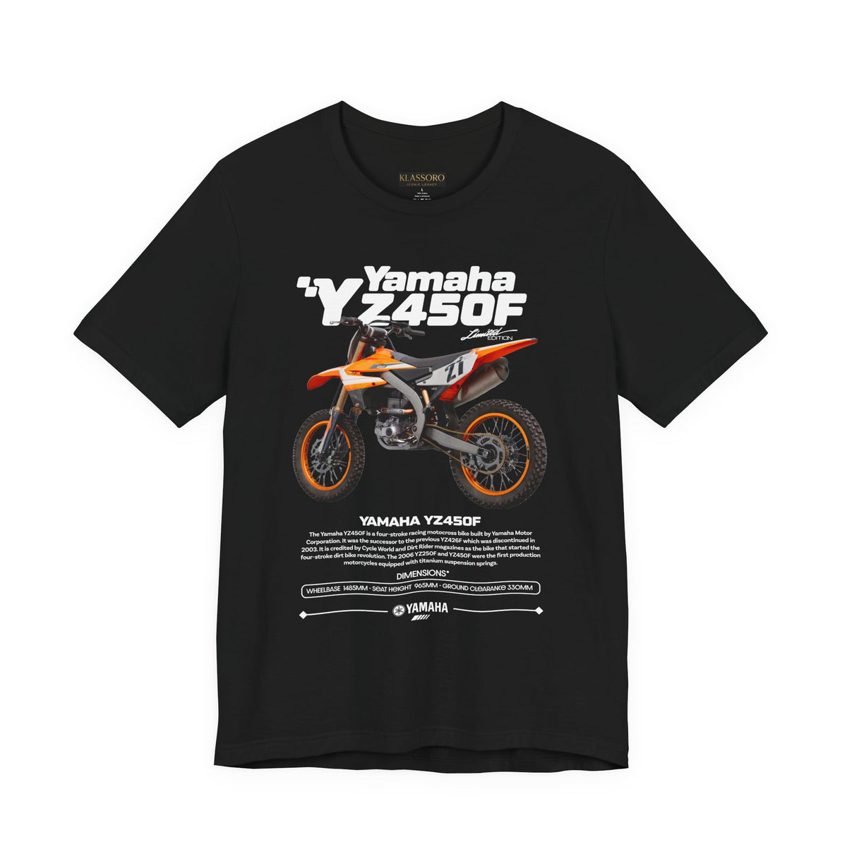 Yamaha YZ450F Inspired Motocross Blueprint Unisex Heavy Cotton Tee Dirt Bike Racing Graphic Streetwear Shirt Gift For Riders