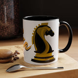 Tate Knight Logo Accent Coffee Mug 11oz 15oz Gold Foil Chess Horse Design Motivational Hustler Ceramic Cup Bold Luxury Inspired Streetwear Gift Drinkware