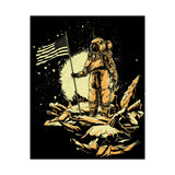 Lunar Legacy Astronaut Art Matte Vertical Poster Space Exploration Wall Art Bold Cosmic Design Premium Home Decor Inspirational Gift for Sci Fi Lovers Dreamers and Visionary Explorers