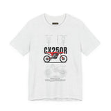 CX 250R Motocross Blueprint Graphic Tee Dirt Bike Racing Motorcycle T Shirt For Riders Off Road Enthusiasts Streetwear Gift For Bikers Motorsport Fans