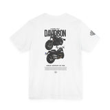 Harley Davidson Fat Bob Inspired Cruiser Motorcycle Graphic Unisex Heavy Cotton Tee Premium Biker Streetwear T Shirt for Riders Enthusiasts Everyday Wear