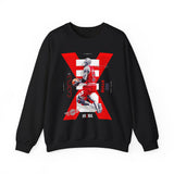 Air Ascent Unisex Sweatshirt Heavy Blend Motivational Streetwear Bold Red Black Athletic Design Premium Comfort Hustle Mindset Fashion For Achievers And Everyday Visionaries