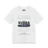 Graffiti Street Art A90 Tuner Car Graphic Unisex Heavy Cotton Tee for Drift Fans Performance Lovers and Urban Streetwear Style