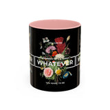 You Can Be Whatever Motivational Coffee Mug Ceramic White Accent Mug Bold Floral Empowerment Design Daily Reminder Positive Energy Drinkware Perfect Gift for Dreamers Friends Office and Home