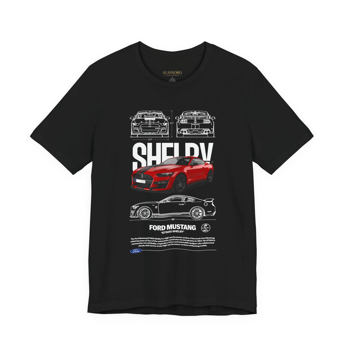 Shelby Red High Performance Muscle Coupe Blueprint Unisex Heavy Cotton Tee Retro Car Art Streetwear Gift for Gearheads Daily Wear Car Lovers Apparel
