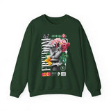 Freedom Snake And Rose Crewneck Comfortable Unisex Sweatshirt Motivational Streetwear Bold Floral Empowerment Design For Resilience And Strength Perfect Gift For Friends Birthdays Cozy Days Casual...
