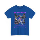 Butterfly Holographic Graphic Black Unisex Heavy Cotton bT Shirt Where Elegance Takes Flight Aesthetic Trendy Streetwear Fashion Outfit