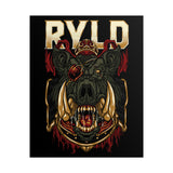 Jabali Warlord Glossy Poster Epic Warrior Wall Art Fantasy Beast Battle Design for Gothic Home Décor, Gaming Rooms, and Bold Fall Aesthetics