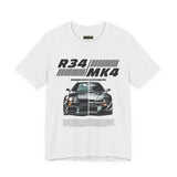 Dual Turbo Street Machine Graphic Unisex Heavy Cotton Tee High Performance Racing Car Split Design Shirt for Speed Lovers