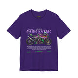 Kawasaki ZX10R Trickstar Anime Racing Unisex Heavy Cotton Tee Streetwear Superbike Graphic Tshirt Motorsport Fan Apparel