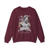 Sadness Crewneck Sweatshirt Unisex Heavy Blend Greek Statue Art Design Emotional Aesthetic Streetwear Gothic Vintage Fashion Artistic Expression Pullover
