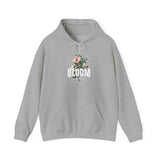 Bloom Stronger Floral Graphic Hoodie Comfortable Unisex Sweatshirt Motivational Streetwear Inspirational Empowerment Design for Self Growth Resilience Perfect Gift for Friends Birthdays Cozy Days Casual Wear