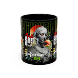 Wicked Supreme Accent Coffee Mug 11oz 15oz Statue Art Graphic Cup Supreme Inspired Streetwear Bust Design Bold Daily Motivation Ceramic Gift Drinkware