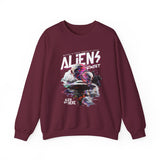 Aliens Exist UFO Graphic Unisex Heavy Blend Crewneck Sweatshirt Sci Fi Streetwear Alien Space Pullover