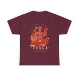 Goddess The Mother Durga T Shirt Divine Shakti Devi Maa Graphic Tee Navratri Durga Puja Festival Wear Hindu Spiritual Devotional Unisex Cotton Casual Streetwear Gift For Devotees