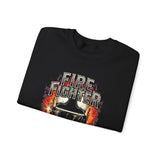 Firefighter Courage Sweatshirt One Life One Decision Unisex Heavy Blend Crewneck Bold Firefighter Design Motivational Streetwear Tribute To Heroes Perfect Gift For Firefighters And Everyday Warriors