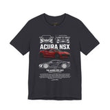 Japanese Hybrid Supercar Inspired Graphic T Shirt Modern NSX Style Performance Car Art Automotive Streetwear Unisex Tee High Speed Racing Lifestyle Shirt for Car Enthusiasts