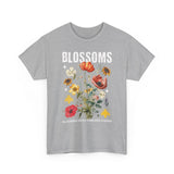Blossoms Floral Graphic Unisex Heavy Cotton Tee Comfortable Streetwear Timeless Charm Motivational Nature Inspired T Shirt Perfect Gift for Garden Lovers Friends Birthdays Casual Everyday Wear