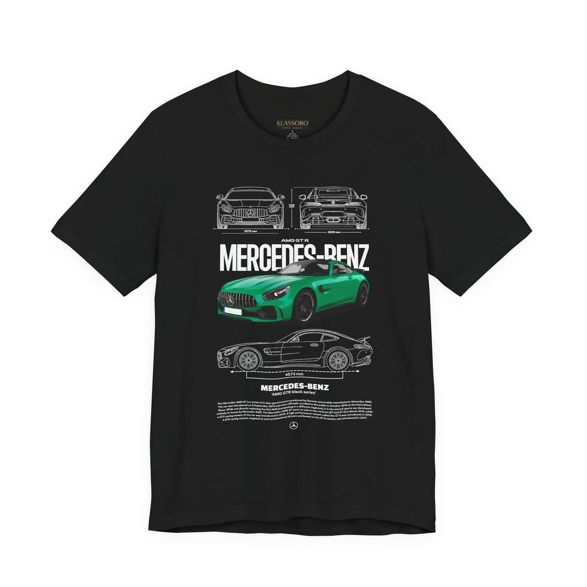 Mercedes Benz AMG GT Inspired Illustrated Sports Car Graphic T Shirt Luxury Performance Coupe Automotive Streetwear Unisex Heavy Cotton Tee High Speed Racing Lifestyle Gift For Car Enthusiasts
