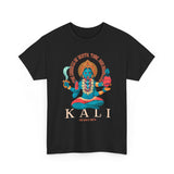 Kali Goddess Unisex Heavy Cotton T Shirt Hindu Spiritual Graphic Tee Maa Kali Mahakali Divine Shakti Protector Destroyer Of Evil Indian Mythology Devotional Streetwear Festival Wear Gift For Navratri...