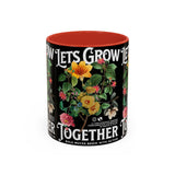 Heart Flower Accent Coffee Mug Bold Anatomical Heart Floral Design Motivational Ceramic Cup Empowering Symbol of Love Strength and Vitality Perfect Gift for Coffee Lovers Friends Birthdays Office Desk and Cozy Tea Moments